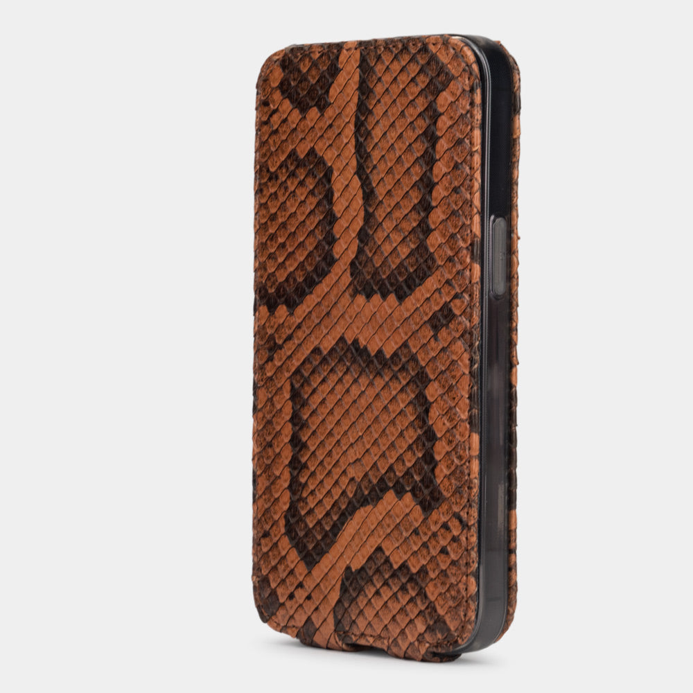 iPhone 14 Pro Max python leather flip case, gold – Marcel Robert