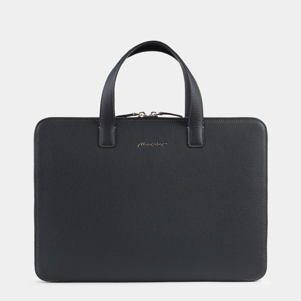 Premium Black Leather Laptop Bag 14'' Bocage | Marcel Robert - 0