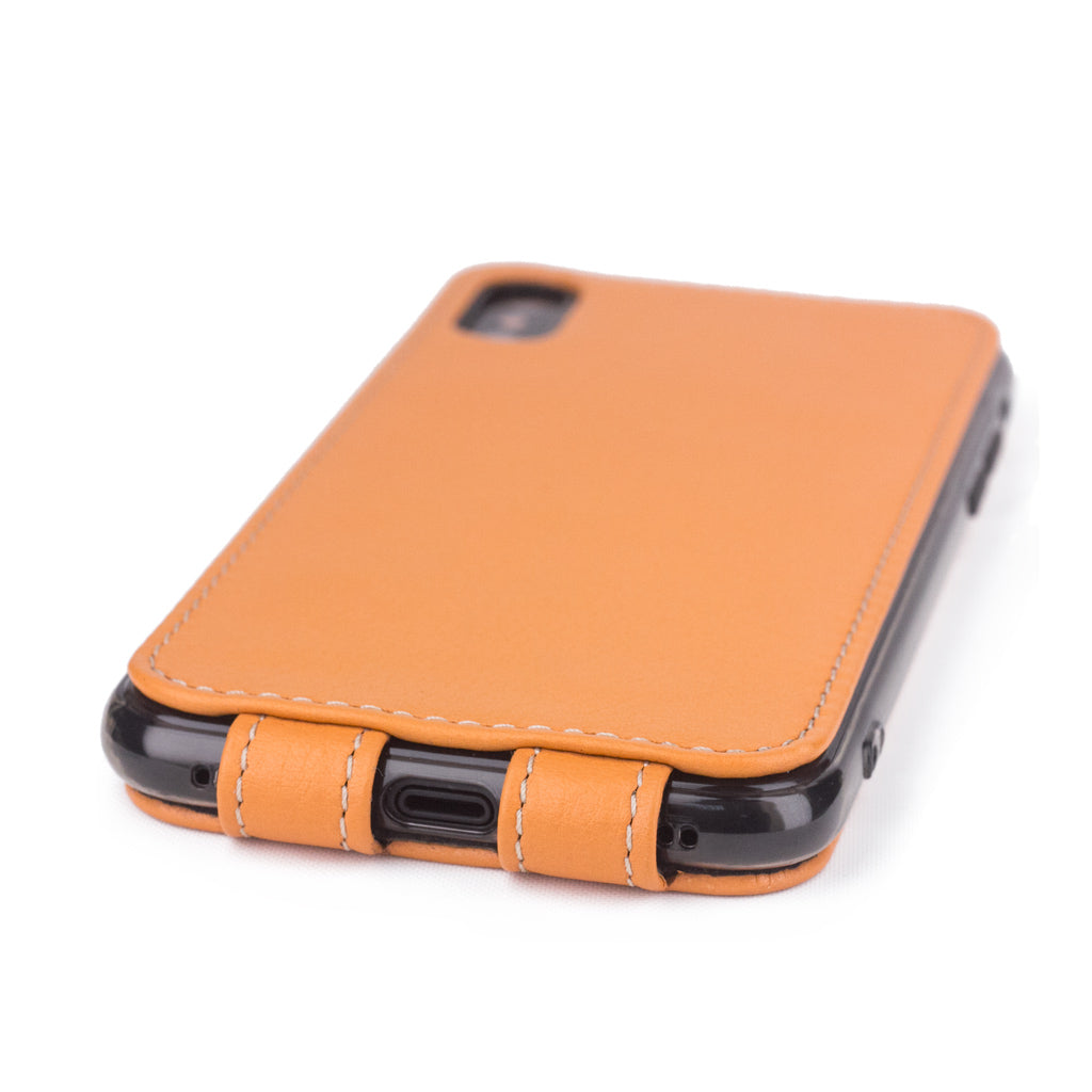 Premium Leather Case iPhone X/XS Gold | Marcel Robert - 4