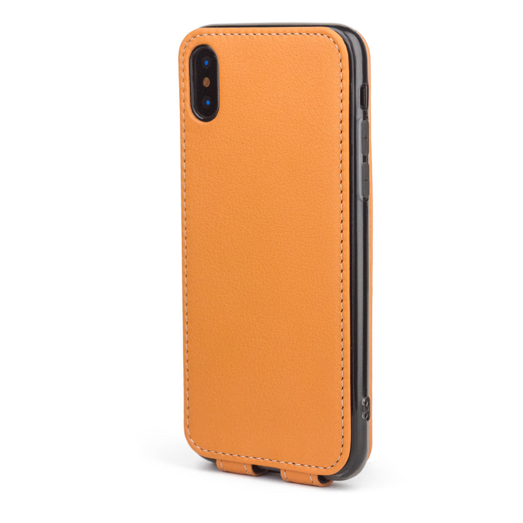 Premium Leather Case iPhone X/XS Gold | Marcel Robert - 5