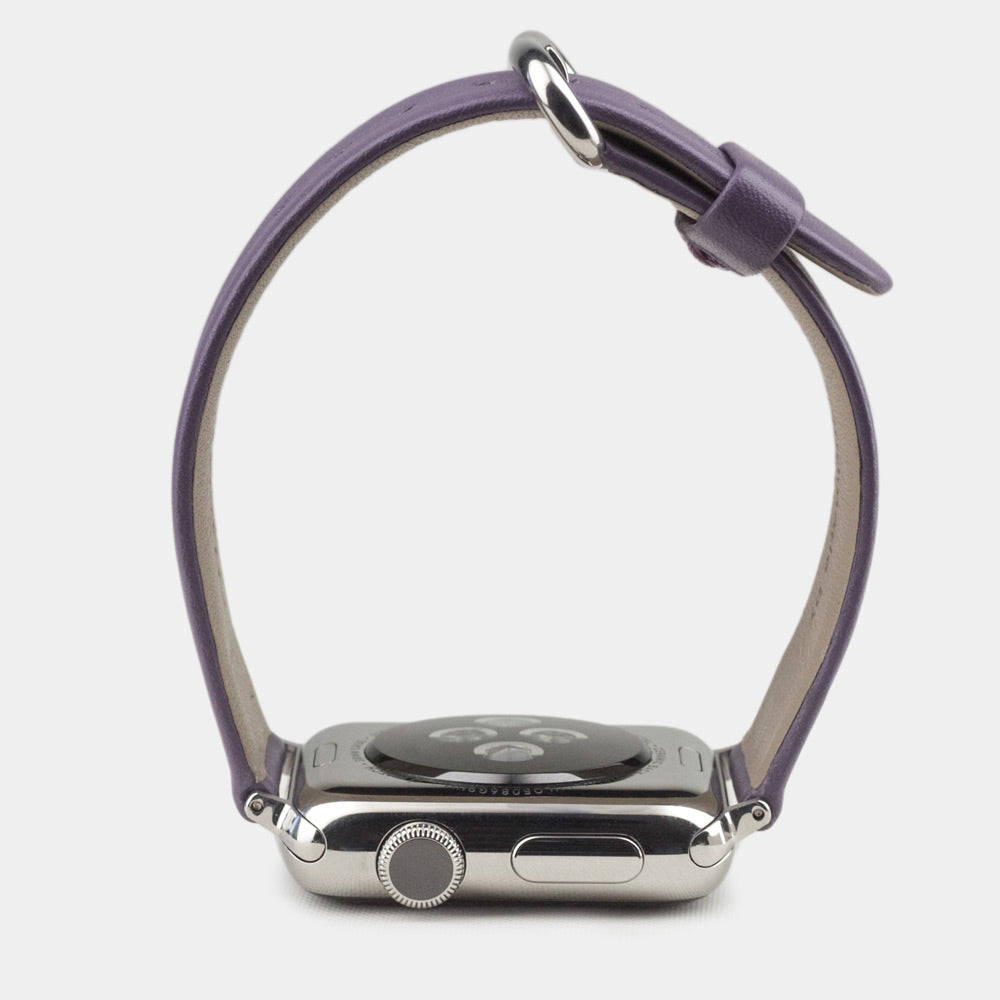 Calfskin Strap Apple Watch 38/40/41mm Violet | Marcel Robert - 3