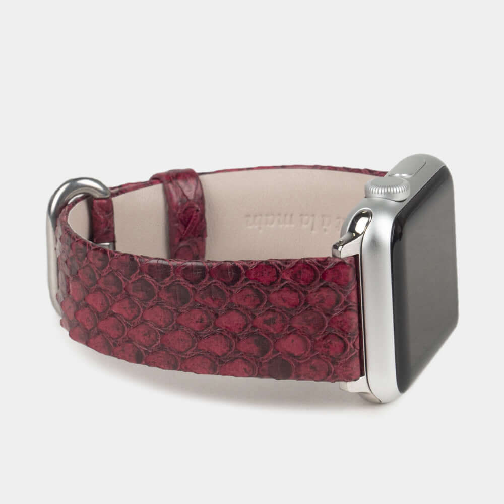 Python Strap Apple Watch 45/46mm Bordeaux | Marcel Robert - 8