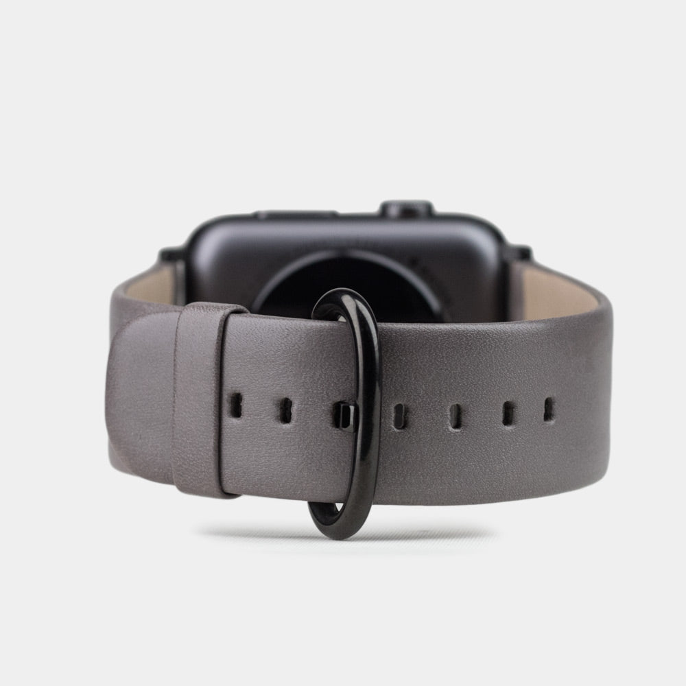 Calfskin Strap Apple Watch 41/42mm Dark Grey | Marcel Robert - 0