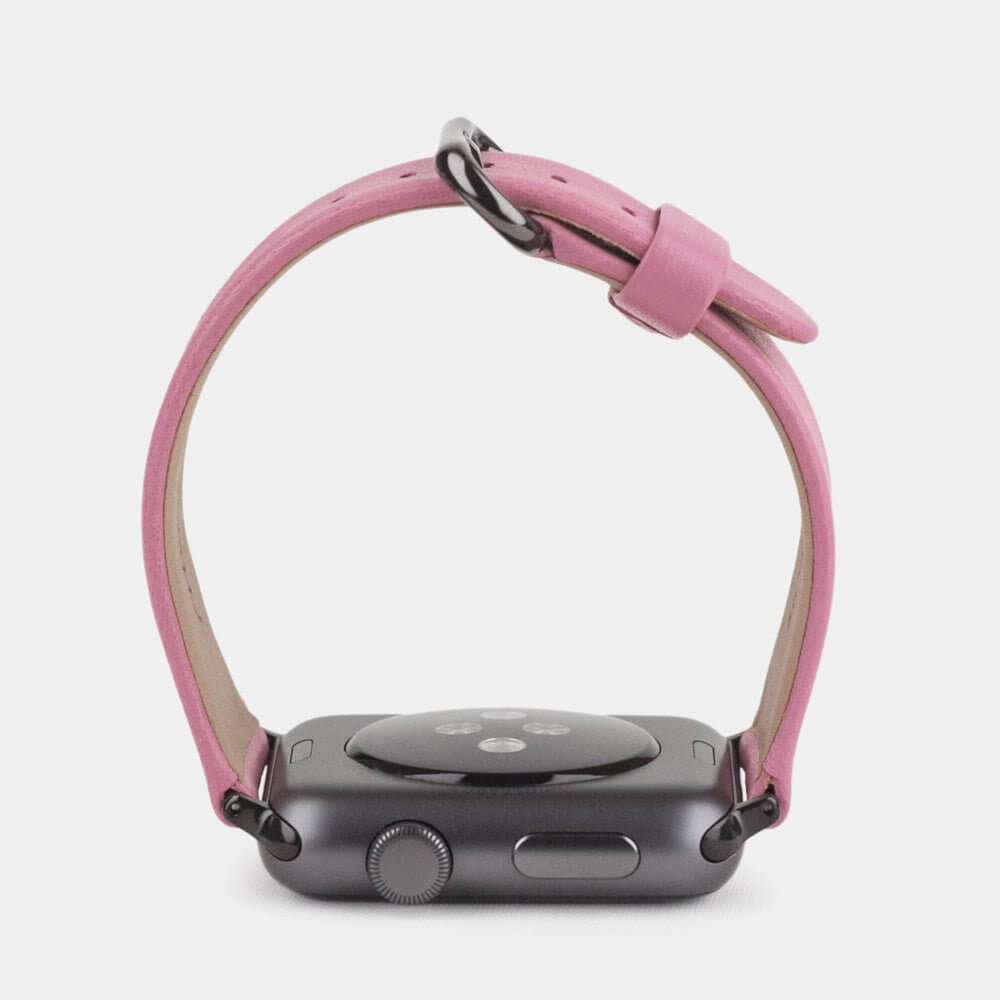 Premium Leather Strap Apple Watch 45/46mm Pink | Marcel Robert - 6