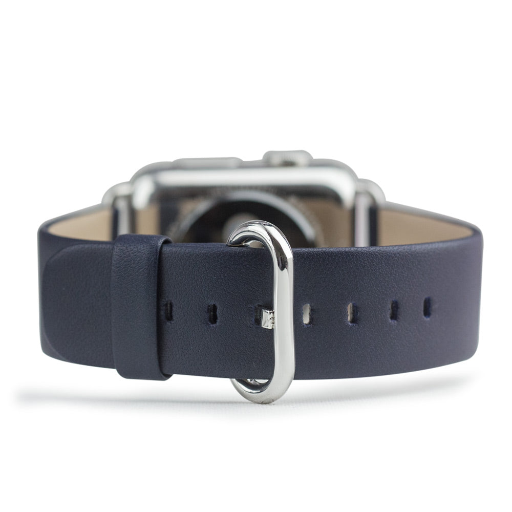 Leather Strap Apple Watch 41/42mm Dark Blue | Marcel Robert - 0