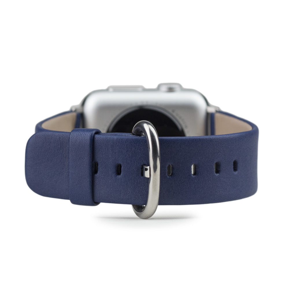 Leather Strap Apple Watch 45/46mm Royal Blue | Marcel Robert - 0