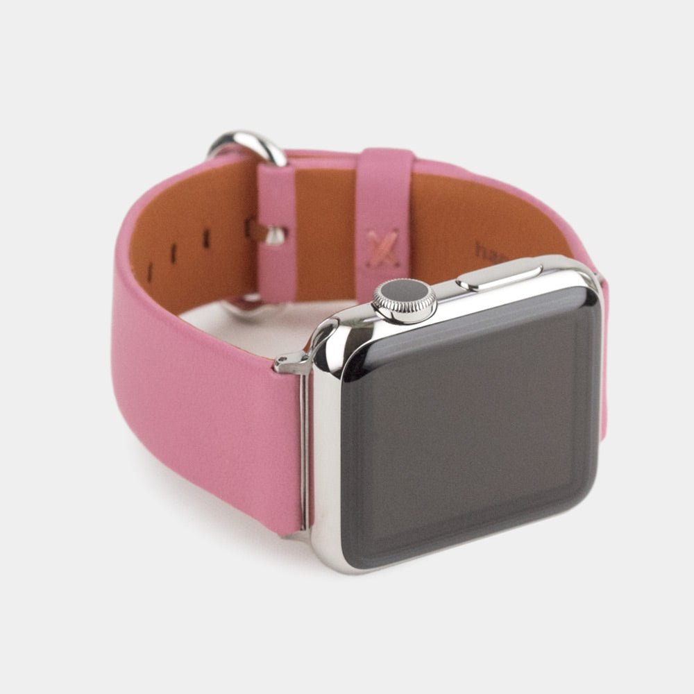Premium Leather Strap Apple Watch 45/46mm Pink | Marcel Robert - 7