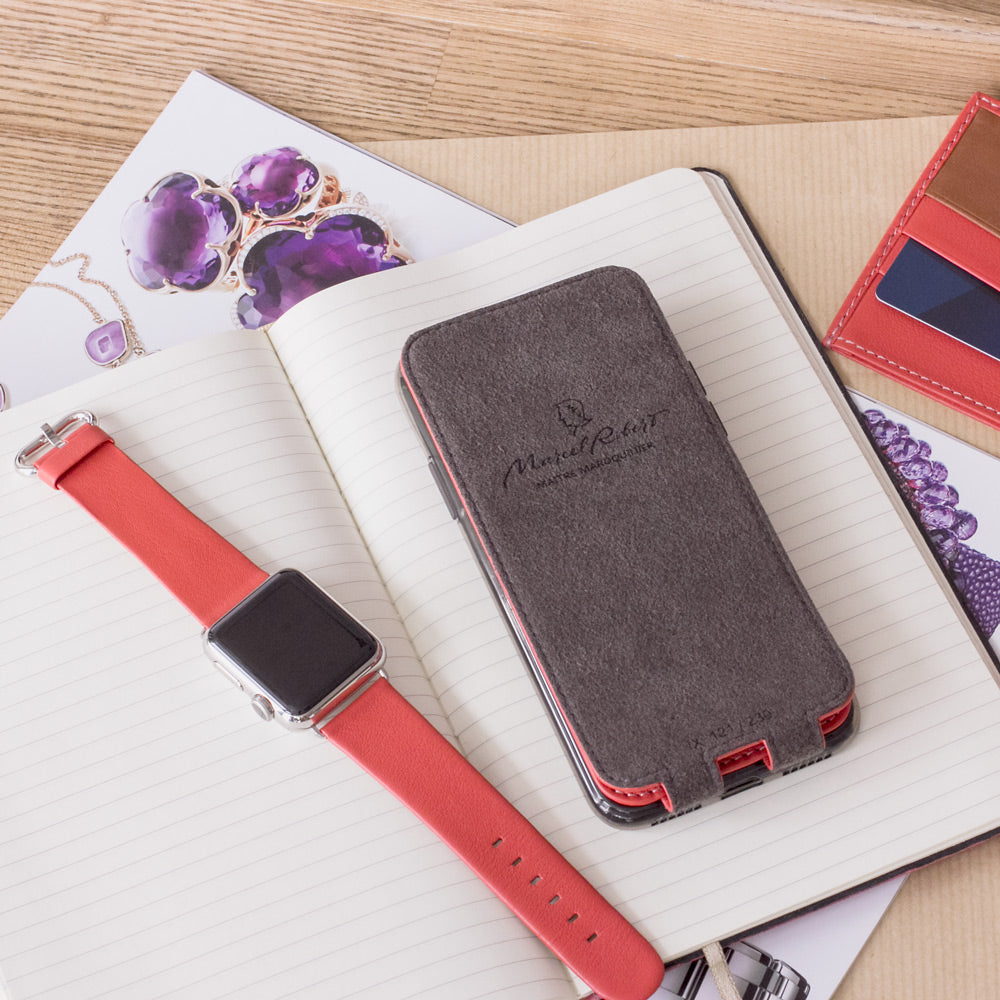 Calfskin Strap Apple Watch 38/40mm Red Coral | Marcel Robert - 7