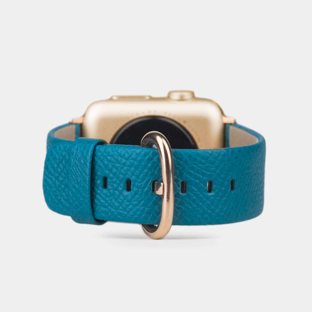 Leather Strap Apple Watch 45/46mm Aquamarine | Marcel Robert - 1