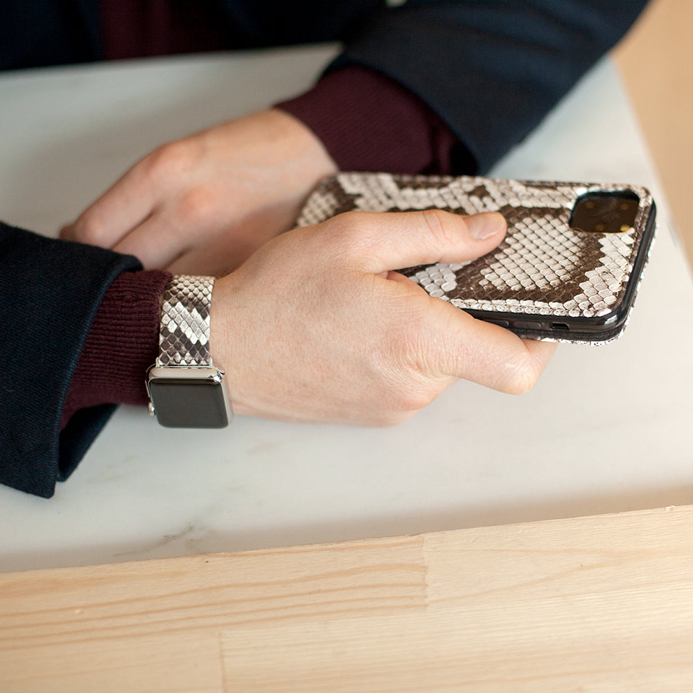 iPhone 11 Pro Max Natural Python Flip Case – Exotic Leather