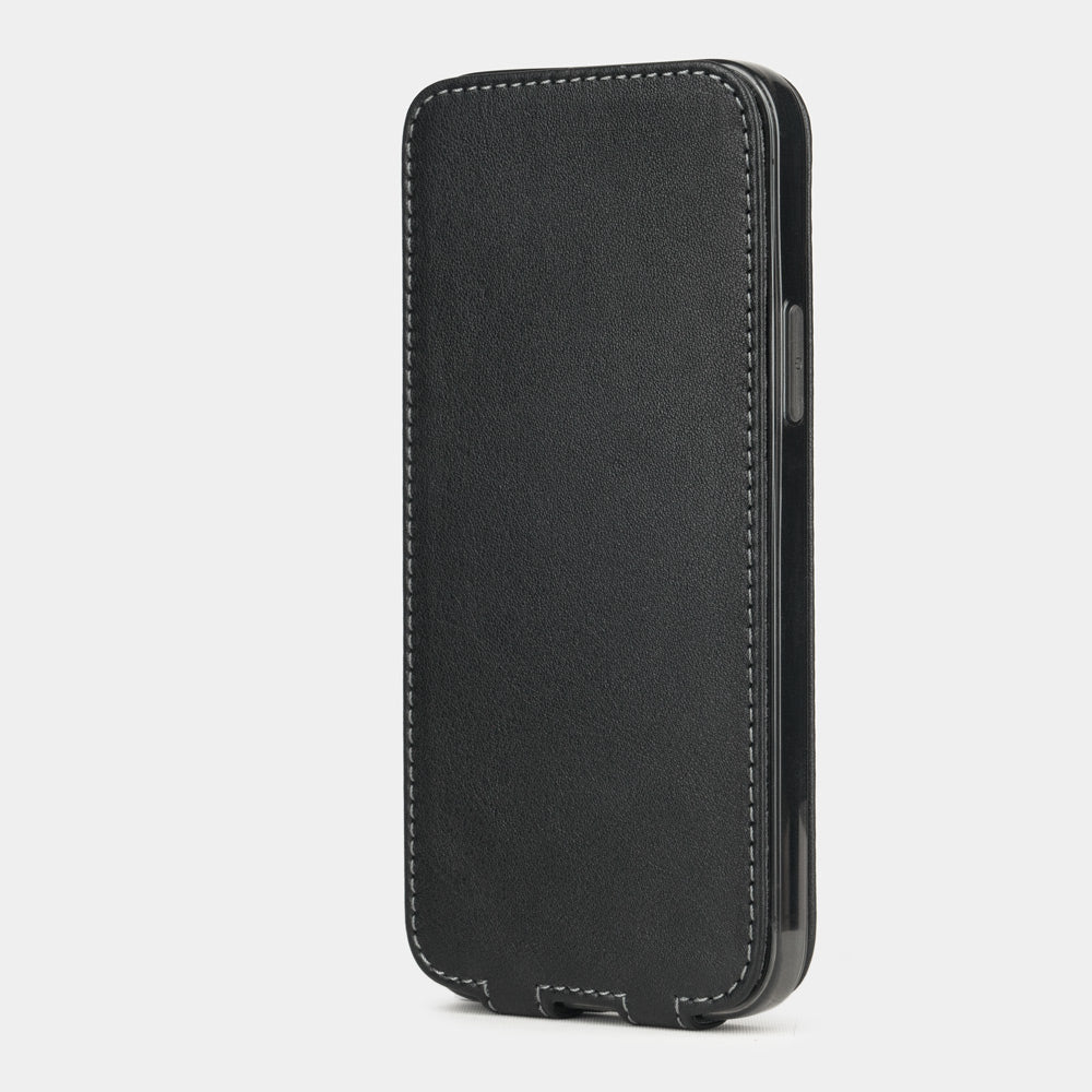 Premium Leather Case iPhone 12 Pro Black | Marcel Robert - 2
