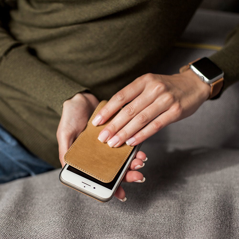 Leather Case iPhone SE Brown Vintage | Marcel Robert - 3