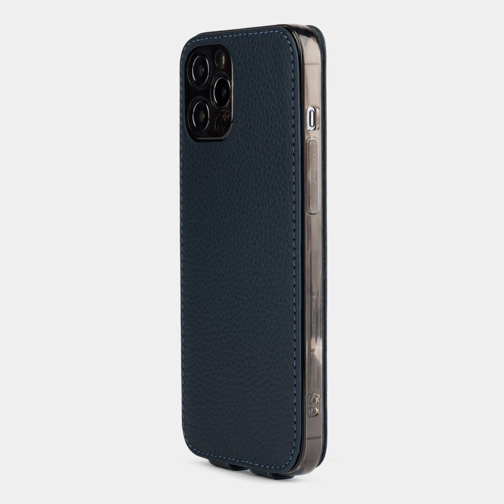 Premium Case iPhone 12 mini Blue Leather | Marcel Robert - 1