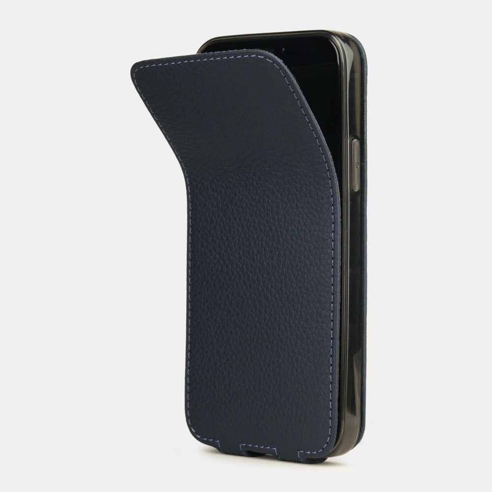 Premium Leather Case iPhone 12 Pro Blue | Marcel Robert - 9