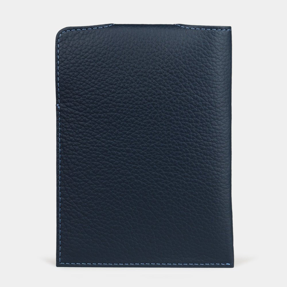 Premium Leather Passport Bag London Blue | Marcel Robert - 2