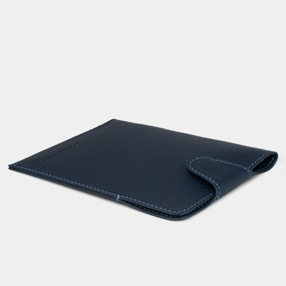 Premium Leather Passport Bag London Blue | Marcel Robert - 3