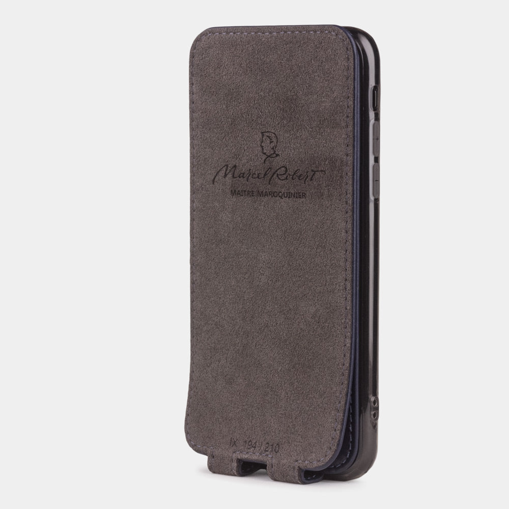 Leather Case for iPhone X/XS in Blue | Marcel Robert - 4