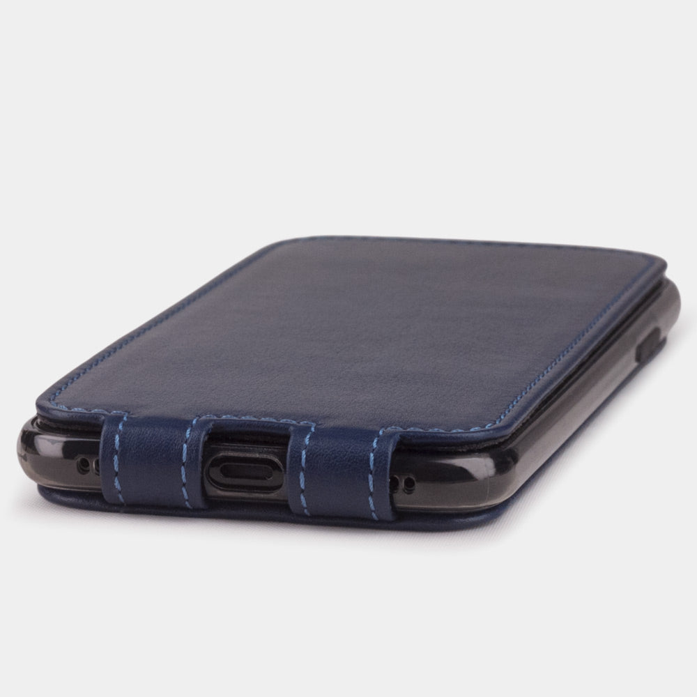 Leather Case for iPhone X/XS in Blue | Marcel Robert - 6
