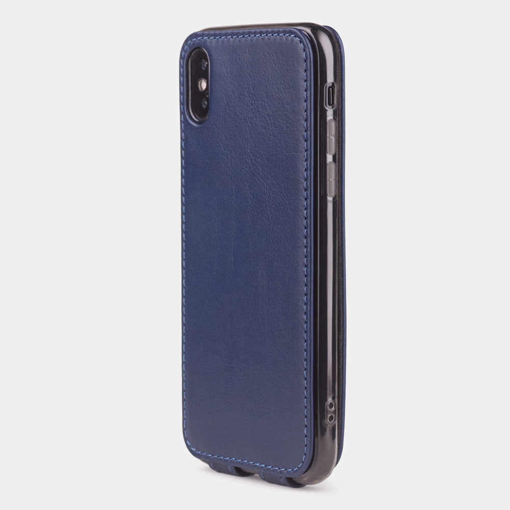 Leather Case for iPhone X/XS in Blue | Marcel Robert - 7