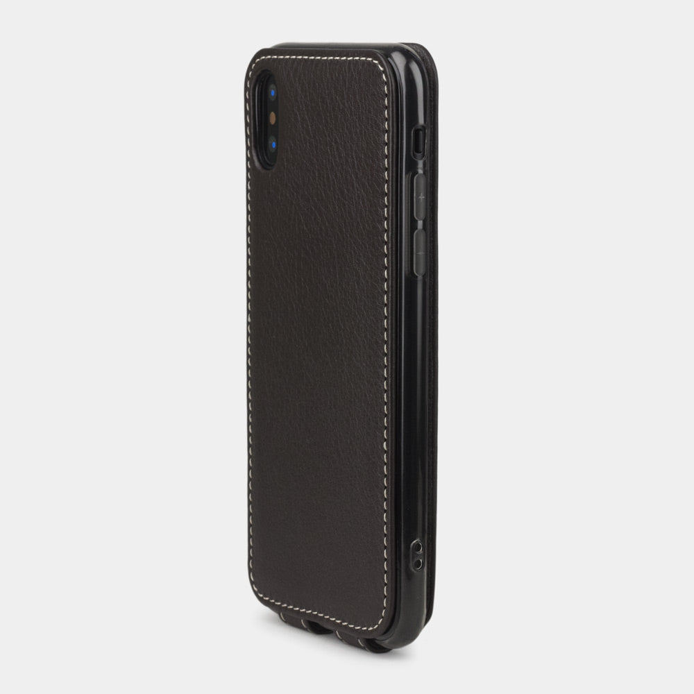 Premium Leather Case iPhone X/XS Brown | Marcel Robert - 5