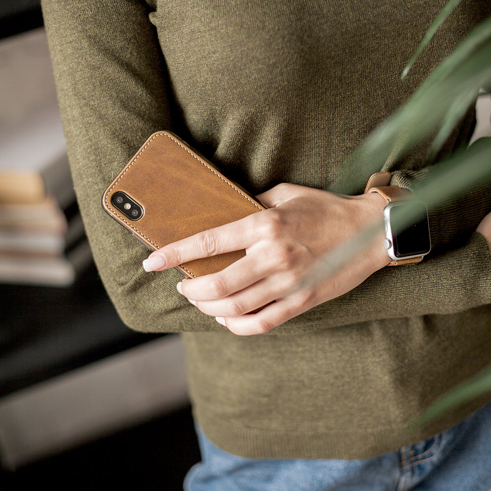 Vintage Leather iPhone X Case