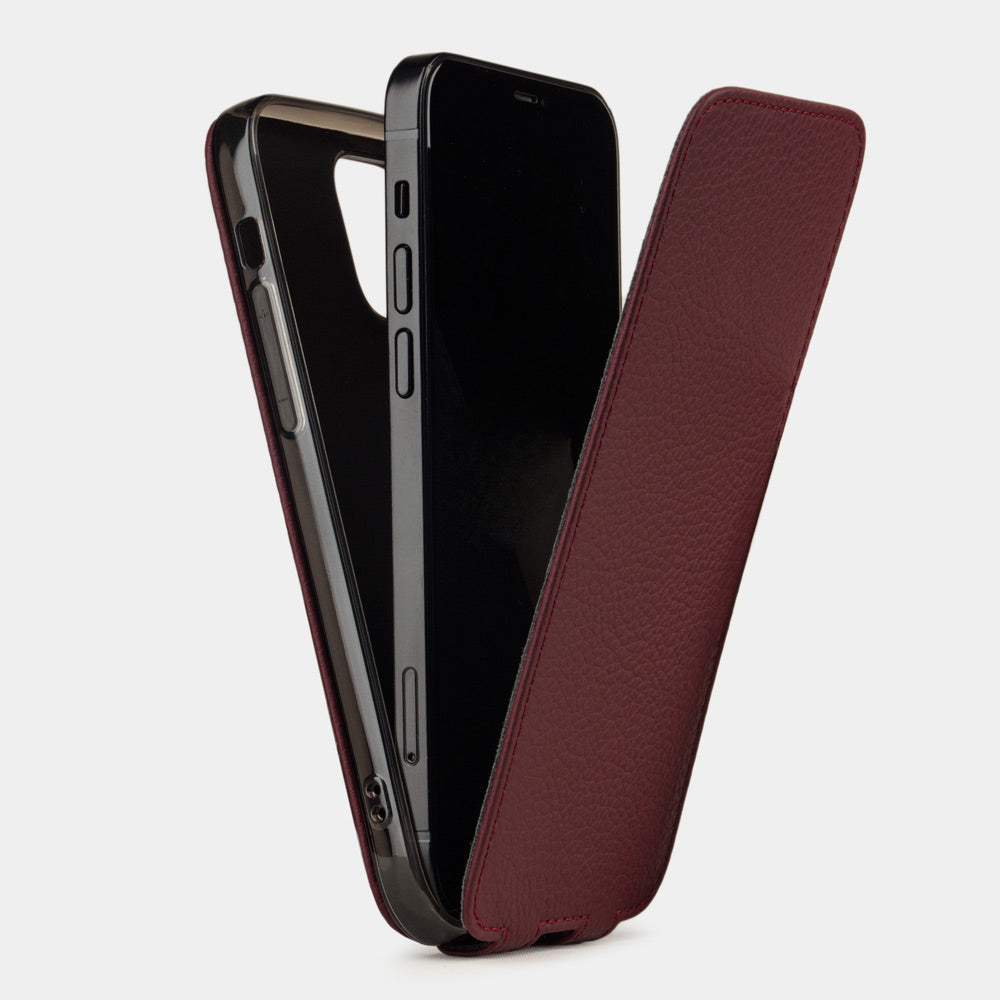 Premium Leather Case iPhone 12 mini Bordeaux | Marcel Robert - 6