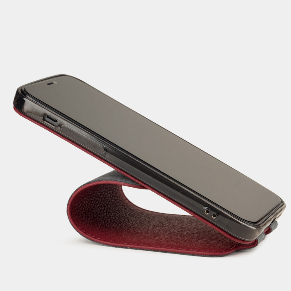 Premium Leather Case iPhone 12 mini Cherry | Marcel Robert - 3