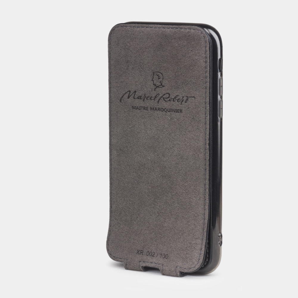 Calf Leather Case iPhone XR Black | Marcel Robert - 4