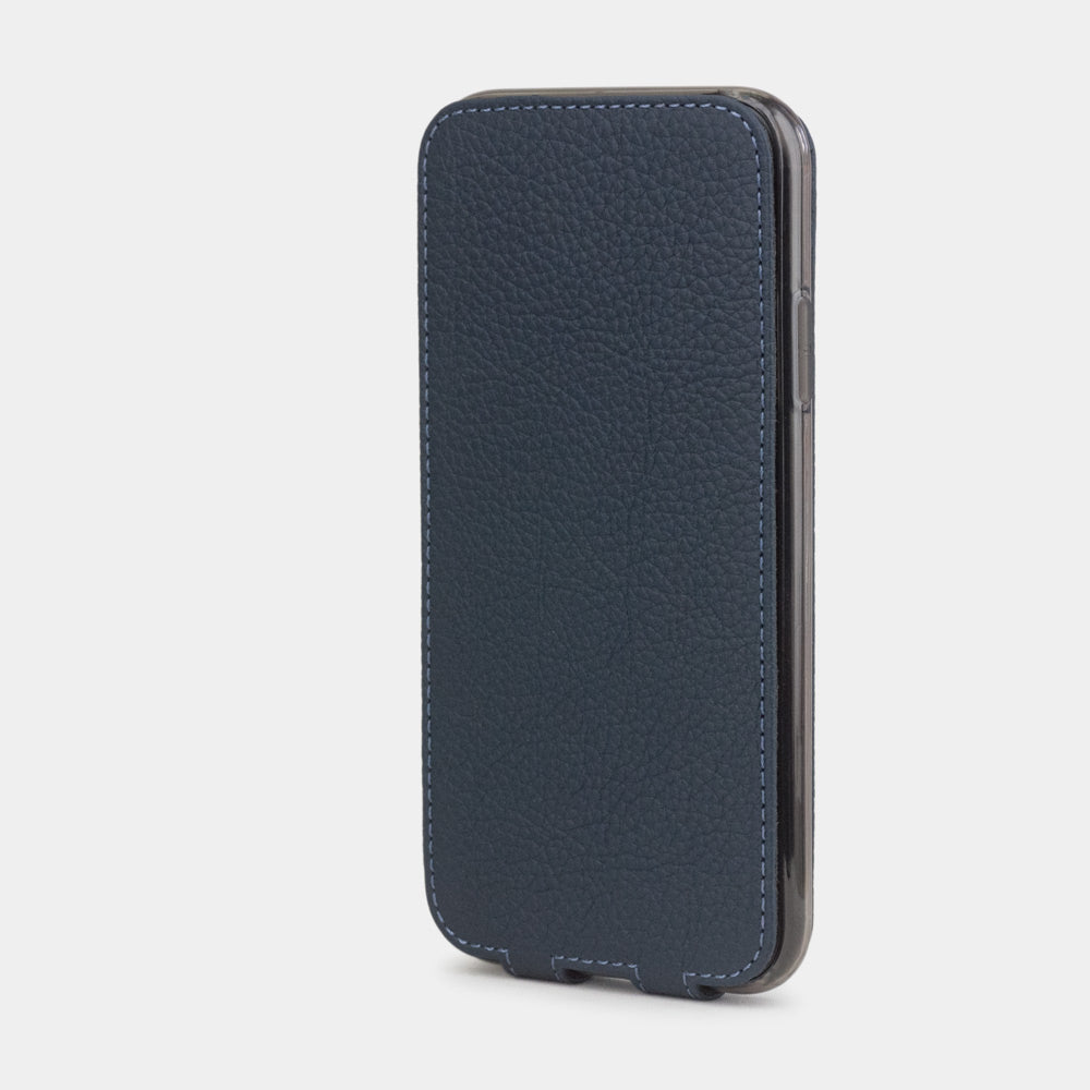 Premium Leather Case iPhone XR Blue Mat | Marcel Robert - 2