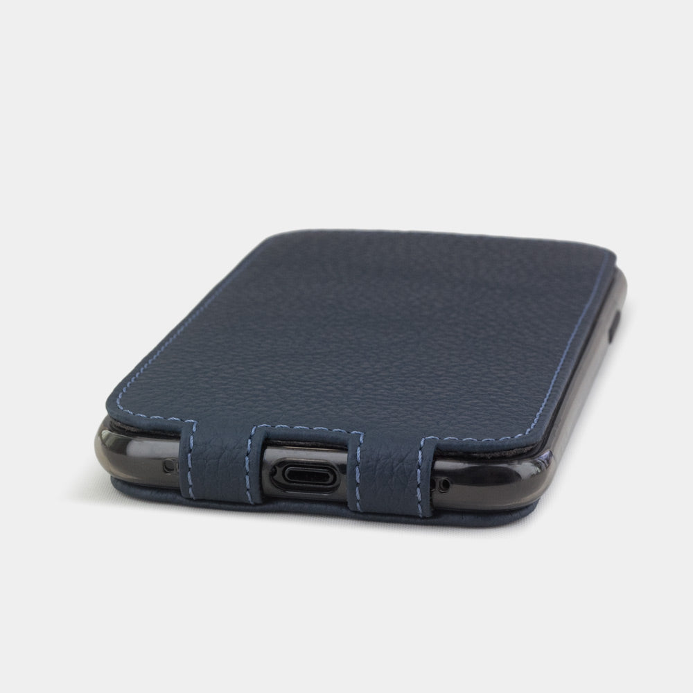 Premium Leather Case iPhone XR Blue Mat | Marcel Robert - 4