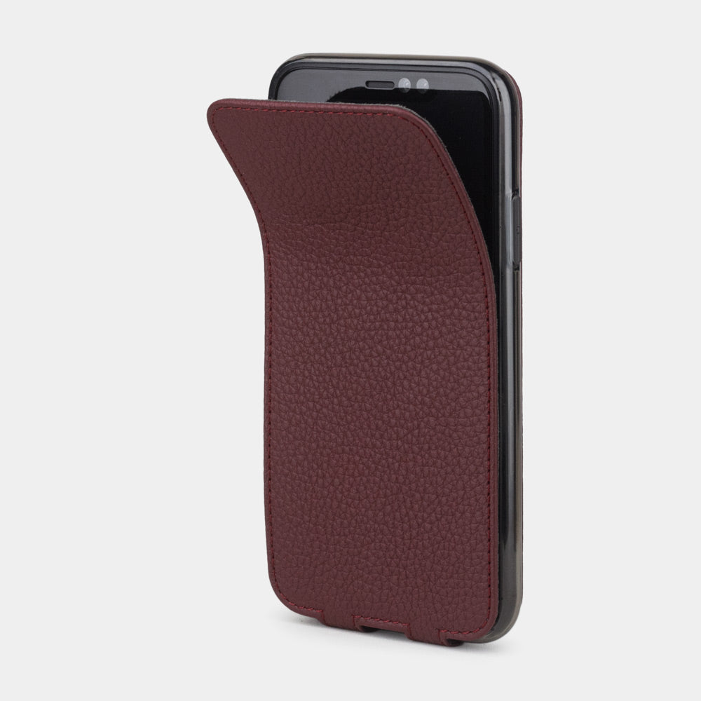 Premium Leather Case iPhone XR Bordeaux | Marcel Robert - 1