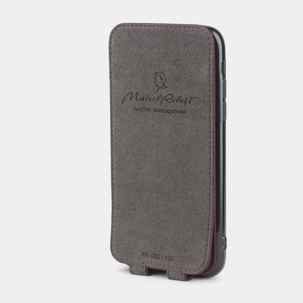 Premium Leather Case iPhone XR Bordeaux | Marcel Robert - 4