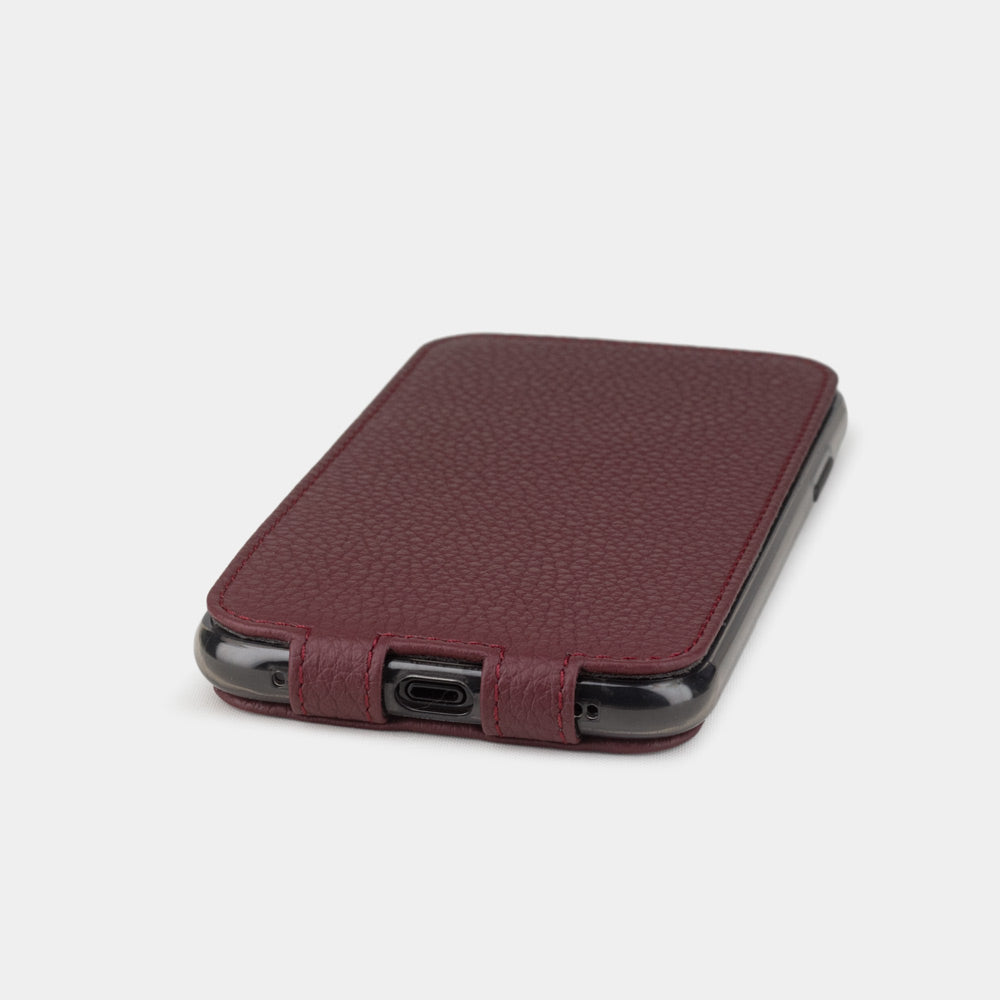Premium Leather Case iPhone XR Bordeaux | Marcel Robert - 5