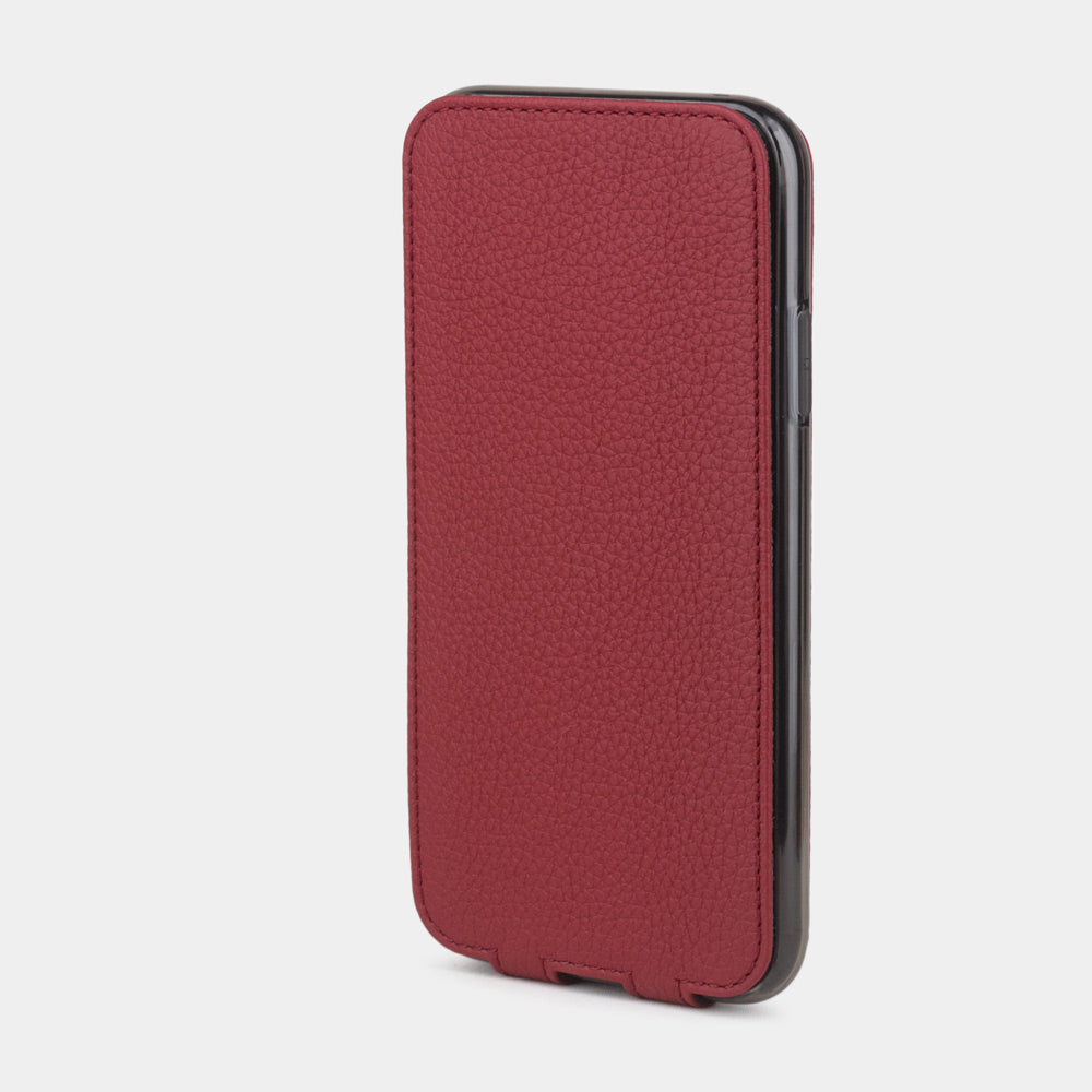 Premium Leather Case iPhone XR Red Cherry | Marcel Robert - 3