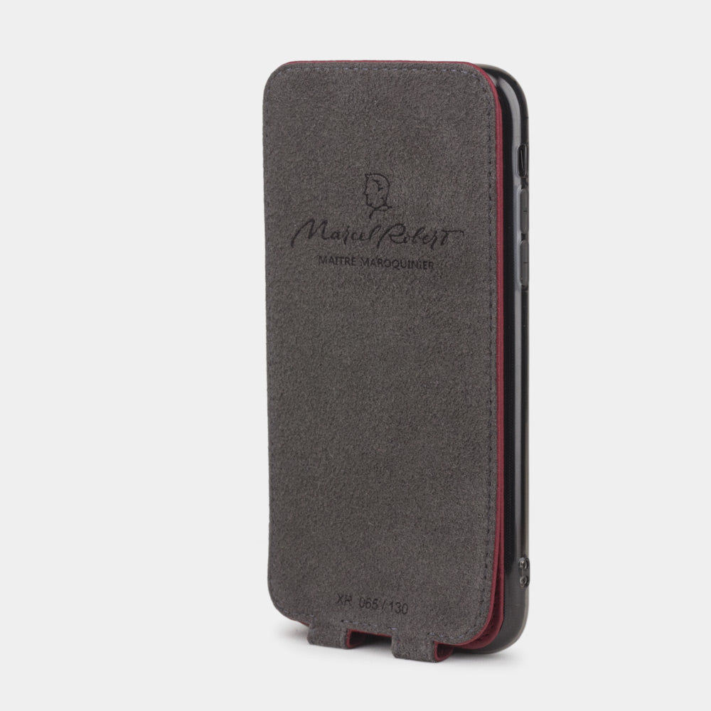Premium Leather Case iPhone XR Red Cherry | Marcel Robert - 4