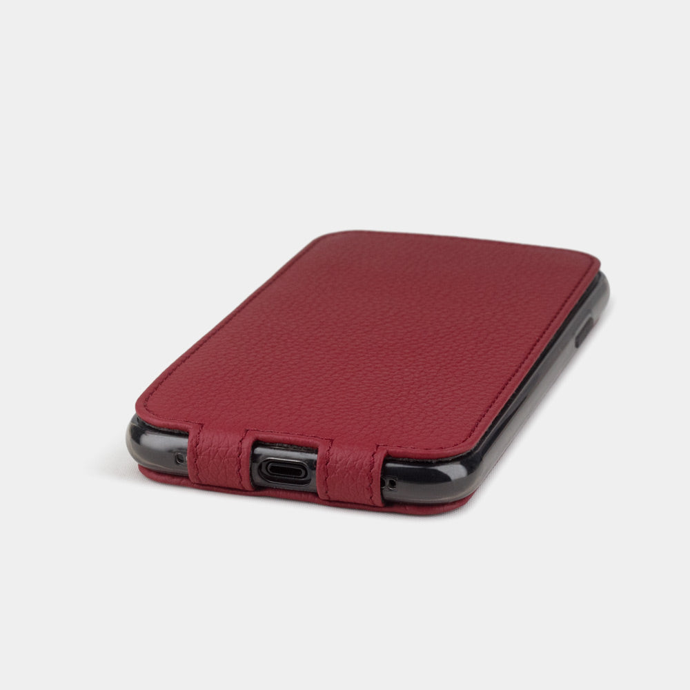 Premium Leather Case iPhone XR Red Cherry | Marcel Robert - 5
