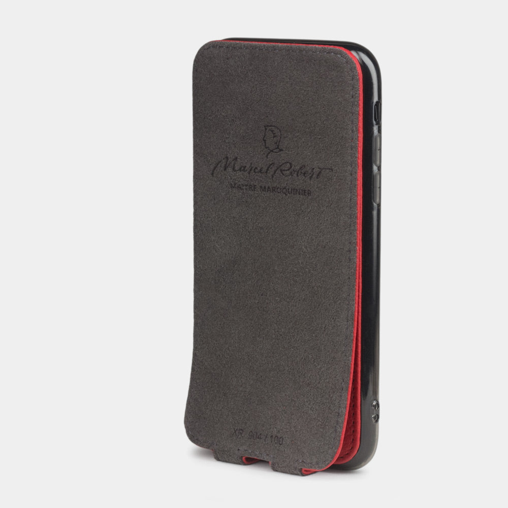 Leather Case iPhone XR Leather Red | Marcel Robert - 4