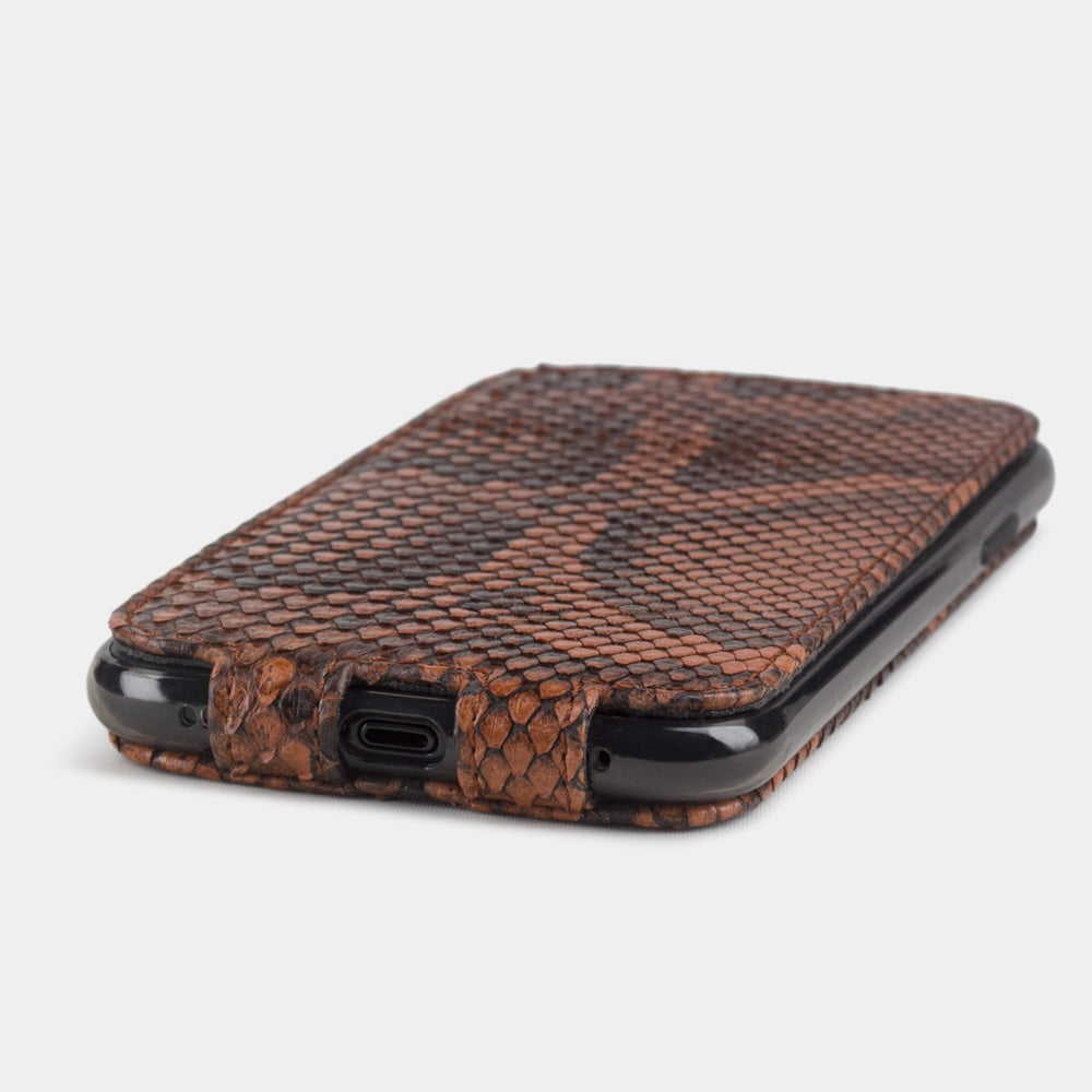 Leather Case iPhone XR Python Leather Gold | Marcel Robert - 6