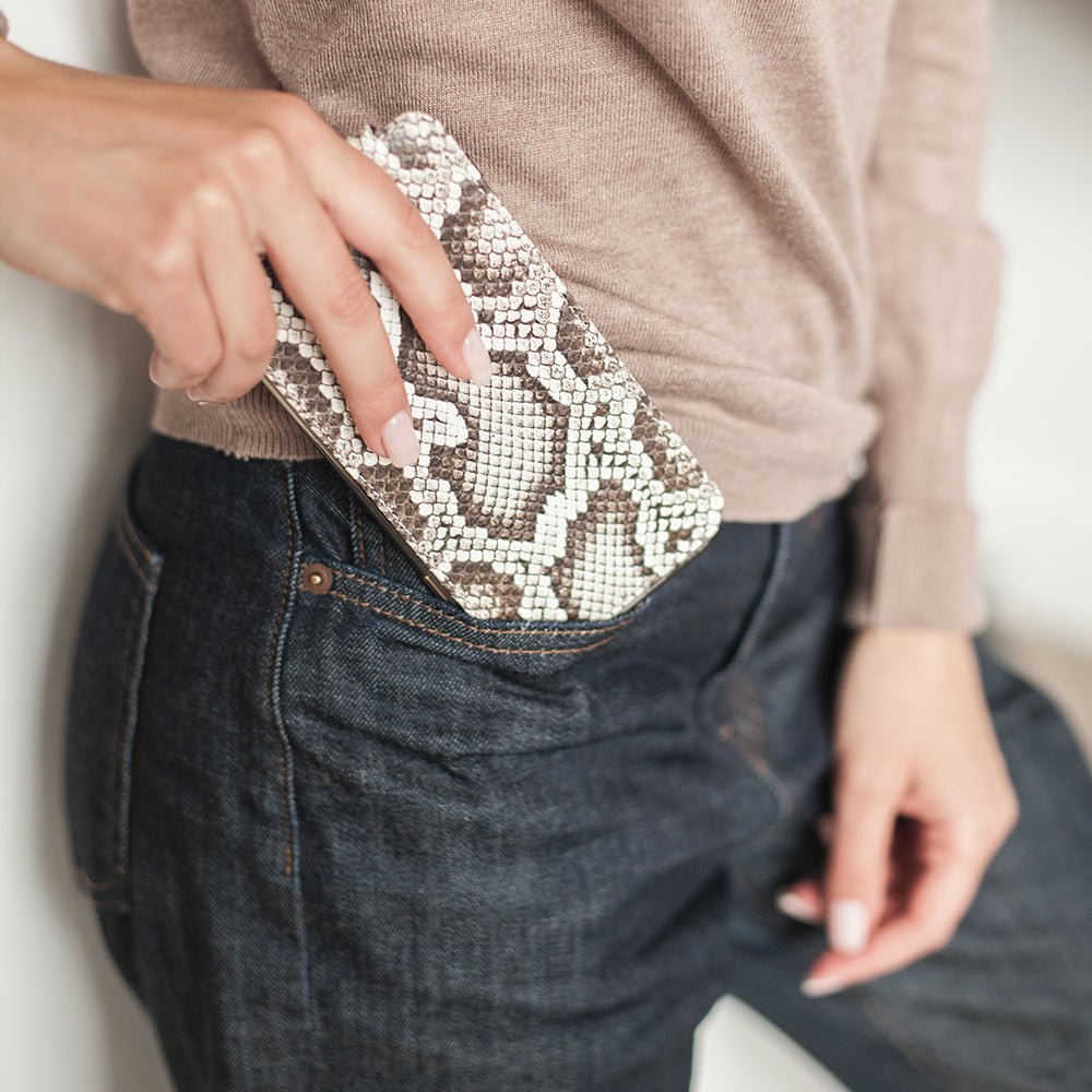 Natural Python Leather Case iPhone XR | Marcel Robert - 2