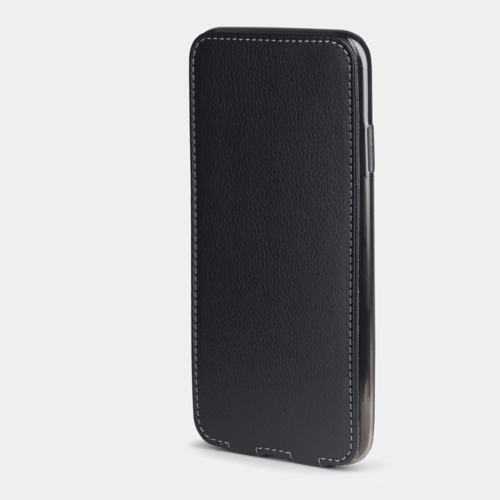 Natural Leather Case iPhone XS Max Black | Marcel Robert - 3