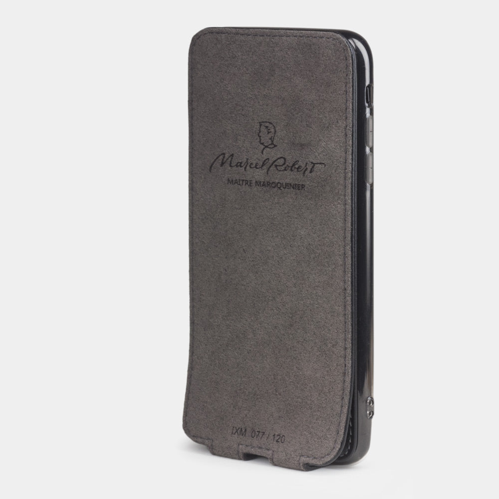 Natural Leather Case iPhone XS Max Black | Marcel Robert - 4