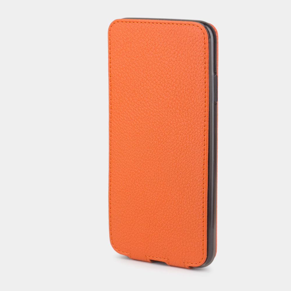 Premium Leather Case iPhone XS Max Orange | Marcel Robert - 3