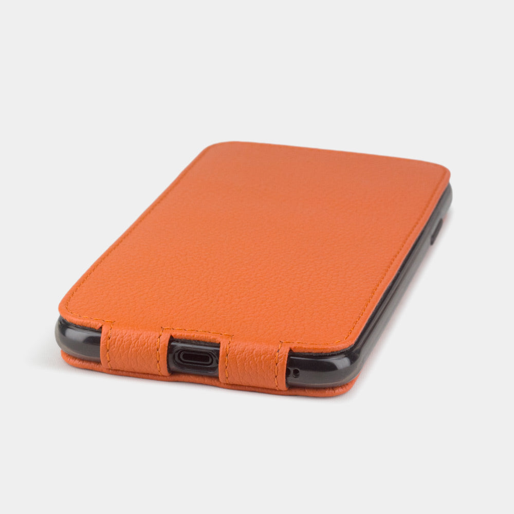 Premium Leather Case iPhone XS Max Orange | Marcel Robert - 6