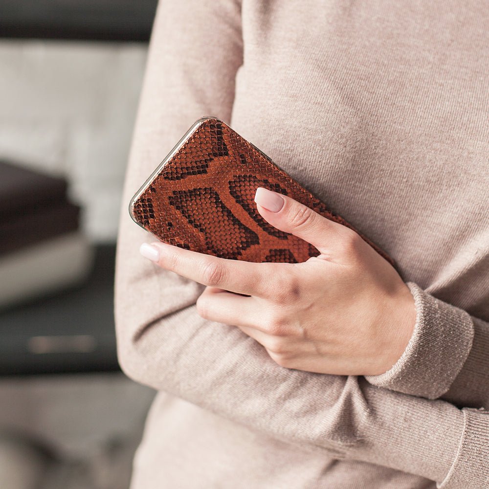 Python Leather Case iPhone XS Max Gold | Marcel Robert - 5