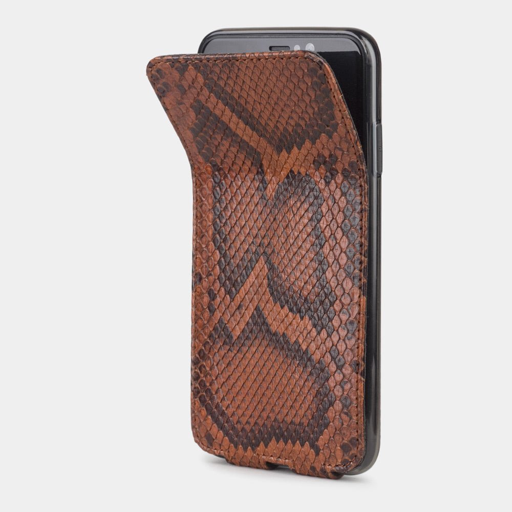 Python Leather Case iPhone XS Max Gold | Marcel Robert - 1