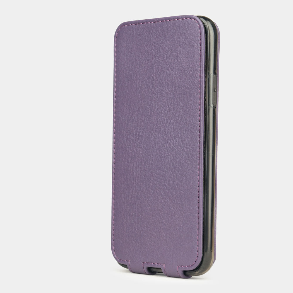 Premium Leather Case iPhone X/XS Violet | Marcel Robert - 2