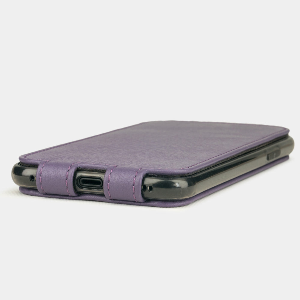 Premium Leather Case iPhone X/XS Violet | Marcel Robert - 5