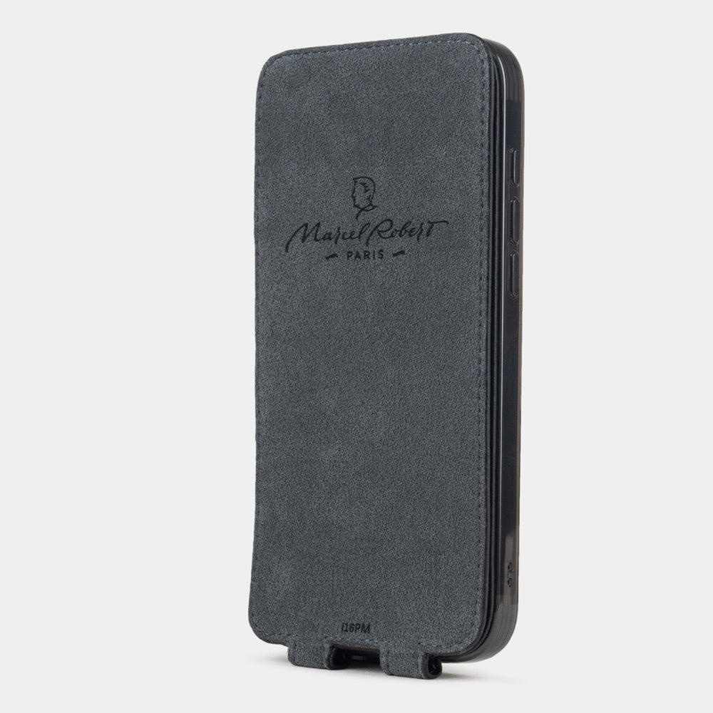 iPhone 16 Pro Case Black Leather with MagSafe