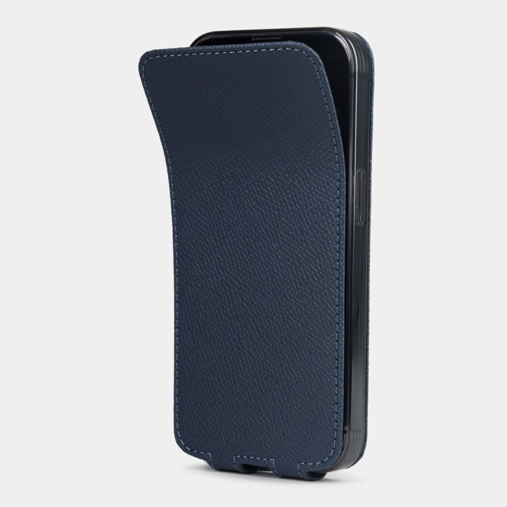 Flip Case iPhone 15 Pro Calf Leather Blue | Marcel Robert - 6
