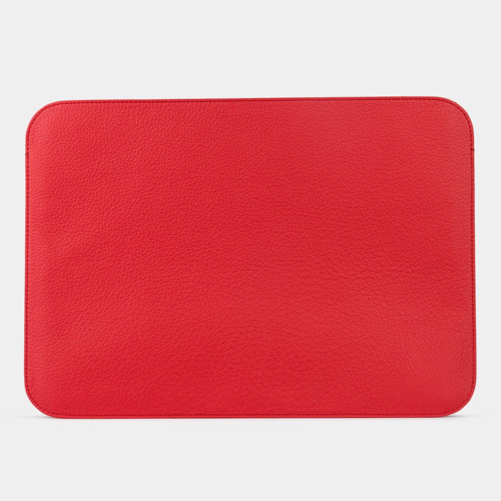 Red Pouch for Macbook 14'' Natural Leather | Marcel Robert - 0